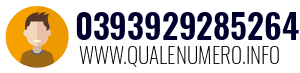 Numero di telefono 0393929285264 0393929285264