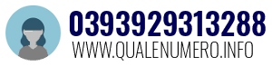 Numero di telefono 0393929313288 0393929313288