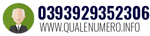 Numero di telefono 0393929352306 0393929352306