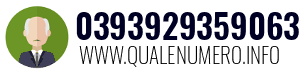 Numero di telefono 0393929359063 0393929359063
