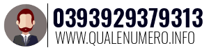 Numero di telefono 0393929379313 0393929379313