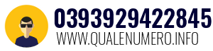 Numero di telefono 0393929422845 0393929422845