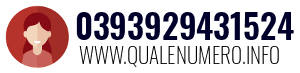 Numero di telefono 0393929431524 0393929431524
