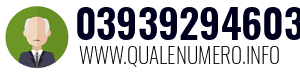 Numero di telefono 03939294603 03939294603