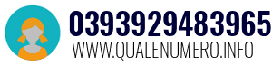 Numero di telefono 0393929483965 0393929483965