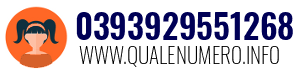 Numero di telefono 0393929551268 0393929551268