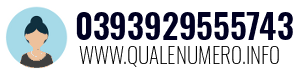 Numero di telefono 0393929555743 0393929555743