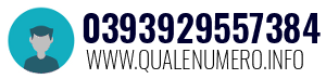 Numero di telefono 0393929557384 0393929557384