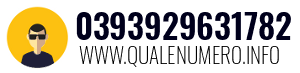 Numero di telefono 0393929631782 0393929631782