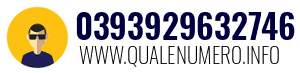 Numero di telefono 0393929632746 0393929632746