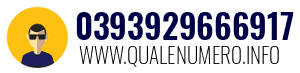 Numero di telefono 0393929666917 0393929666917