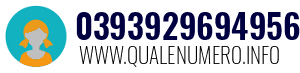 Numero di telefono 0393929694956 0393929694956