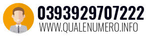 Numero di telefono 0393929707222 0393929707222