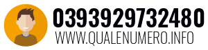 Numero di telefono 0393929732480 0393929732480