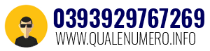 Numero di telefono 0393929767269 0393929767269