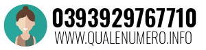 Numero di telefono 0393929767710 0393929767710