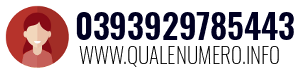 Numero di telefono 0393929785443 0393929785443