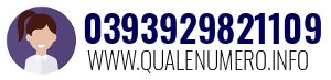 Numero di telefono 0393929821109 0393929821109