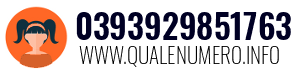 Numero di telefono 0393929851763 0393929851763