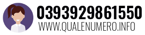 Numero di telefono 0393929861550 0393929861550
