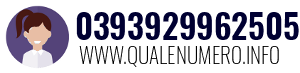 Numero di telefono 0393929962505 0393929962505