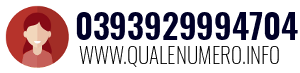 Numero di telefono 0393929994704 0393929994704