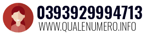 Numero di telefono 0393929994713 0393929994713