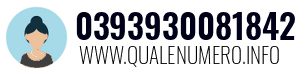 Numero di telefono 0393930081842 0393930081842