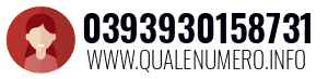Numero di telefono 0393930158731 0393930158731