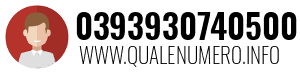 Numero di telefono 0393930740500 0393930740500