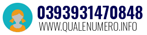 Numero di telefono 0393931470848 0393931470848