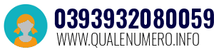 Numero di telefono 03939320800596 03939320800596
