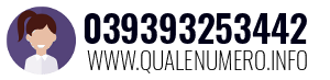 Numero di telefono 039393253442 039393253442