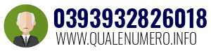 Numero di telefono 0393932826018 0393932826018