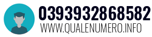 Numero di telefono 0393932868582 0393932868582
