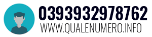 Numero di telefono 0393932978762 0393932978762