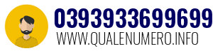Numero di telefono 0393933699699 0393933699699