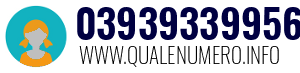 Numero di telefono 03939339956 03939339956