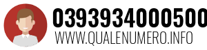 Numero di telefono 0393934000500 0393934000500