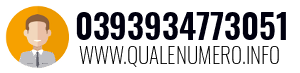Numero di telefono 0393934773051 0393934773051