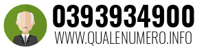 Numero di telefono 0393934900 0393934900