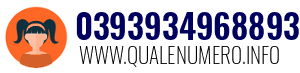 Numero di telefono 039393496889349 039393496889349