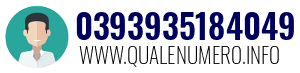 Numero di telefono 0393935184049 0393935184049