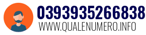 Numero di telefono 0393935266838 0393935266838