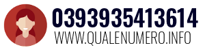 Numero di telefono 0393935413614 0393935413614