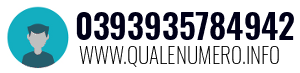 Numero di telefono 0393935784942 0393935784942