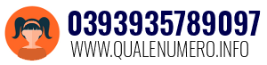 Numero di telefono 0393935789097 0393935789097