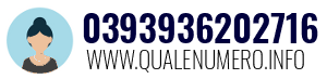 Numero di telefono 0393936202716 0393936202716