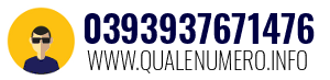 Numero di telefono 0393937671476 0393937671476