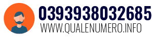 Numero di telefono 0393938032685 0393938032685